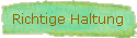 Richtige Haltung